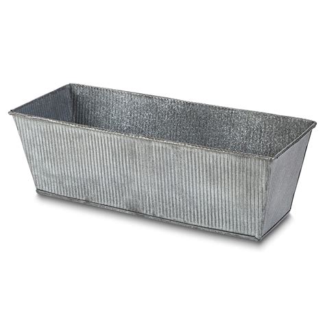 large blue rectangular planter box metal diy|galvanized metal rectangular planter.